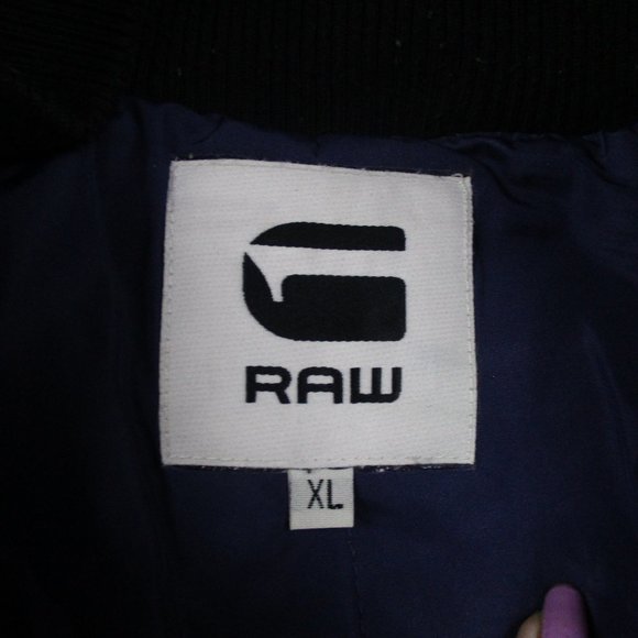 G Star Raw Jacket Boys XL Black Hooded Canvas Military Inspired Lined Utility - Picture 8 of 11